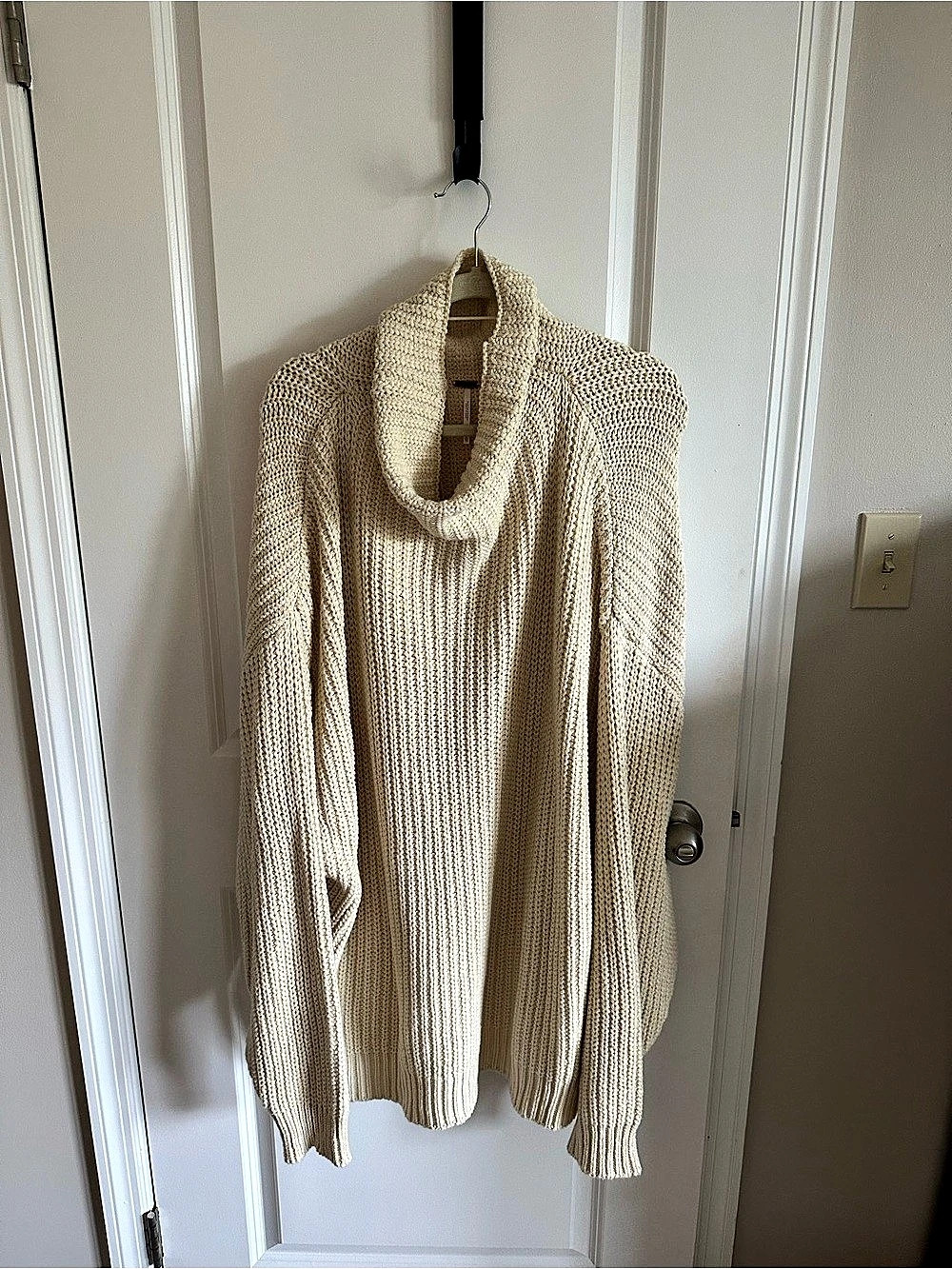 Free People Swim Too Deep Turtleneck Sweater Cream